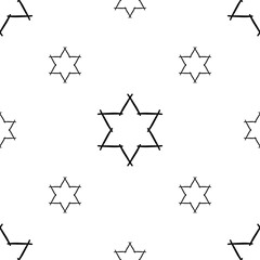 cute hand drawn stars design, star seamless texture and pattern