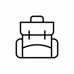 backpack bag icon sign vector