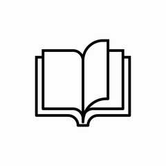 book page sheet icon sign vector