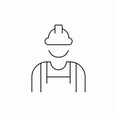 factory worker icon sign vector