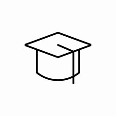 student hat graduate icon sign vector