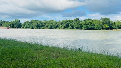 Scenic Landscape of Bangladesh: Stunning View a village side River
