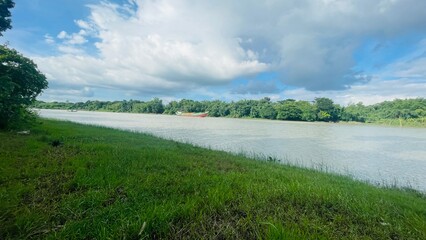 Scenic Landscape of Bangladesh: Stunning View a village side River