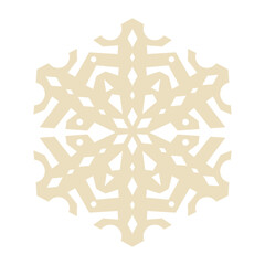 Snowflake cut out of paper