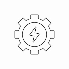 energy settings icon sign vector