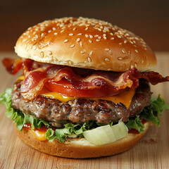 Hamburger, Bacon Hamburger, Bacon X Burger