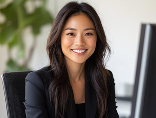 Fototapeta premium portrait of a smiling businesswoman