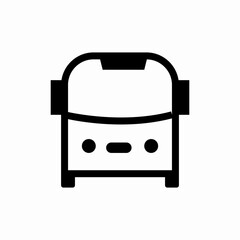 bus public transportation icon sign vector