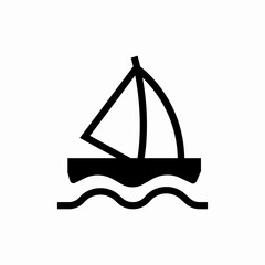 boat yacht icon sign vector