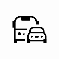 public transportation bus taxi icon sign vector