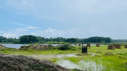 Beautiful Scenic Landscape of Stunning View a village