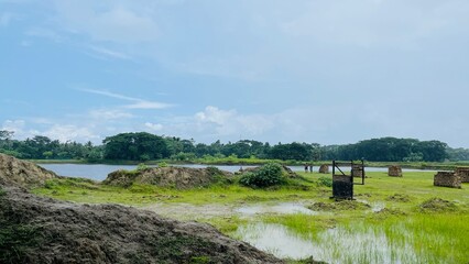 Beautiful Scenic Landscape of Stunning View a village