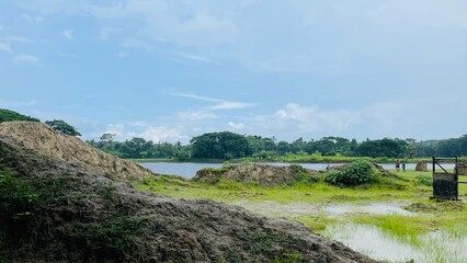 Beautiful Scenic Landscape of Stunning View a village