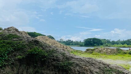 Beautiful Scenic Landscape of Stunning View a village