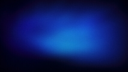 Obraz premium A deep abstract gradient featuring rich blue and dark tones, enhanced by a grainy texture, perfect for bold backgrounds, wallpapers, and modern digital designs