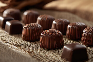 Naklejka premium assorted chocolates
