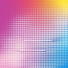 Gradient Background with Halftone Pop Art Design and Light Effect. Seamless Pattern Vector Illustration with Copy Space.