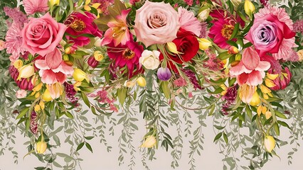 Florals ornament background
