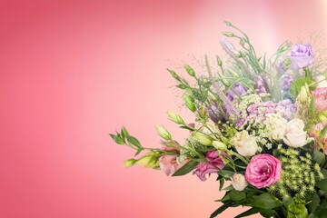 Beautiful fresh colored flowers bouquet