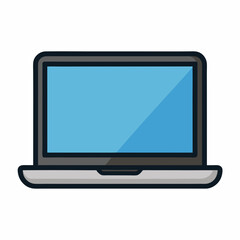 Laptop computer icon stock illustration