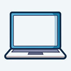 Laptop computer icon stock illustration