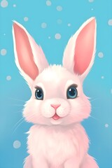 Small cute animals in children's illustrations. 