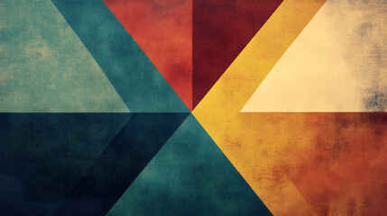Minimalist design with triangles and squares.


