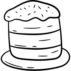 Hand Drawn Cake