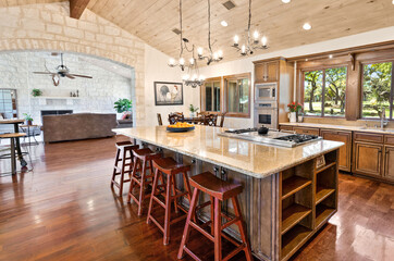 a home kitchen