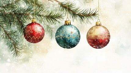 Obraz premium Festive Christmas Ornaments with Gold Star and Holiday Cheer