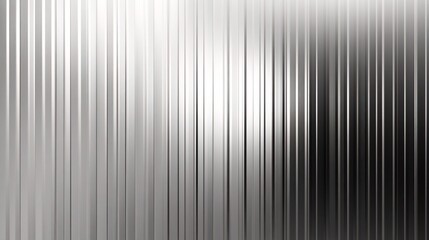 Fototapeta premium Silver holographic chrome background with a ribbed texture and corrugated effect. The grey and white gradient creates a privacy glass refraction with a 3D rendering effect. 