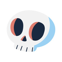 Skull Halloween sticker 