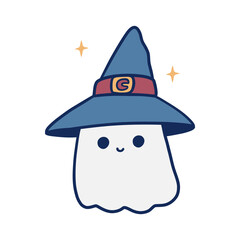 Halloween cute ghost illustration