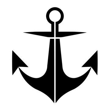 recommend clip art: Sturdy anchor outline icon in vector format for nautical designs.