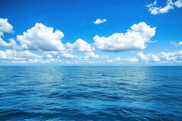 Obraz premium Sky reflecting ocean surface