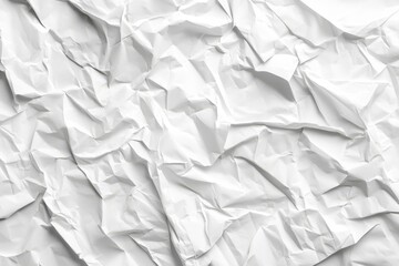 Fototapeta premium Textured background of wrinkled white paper poster
