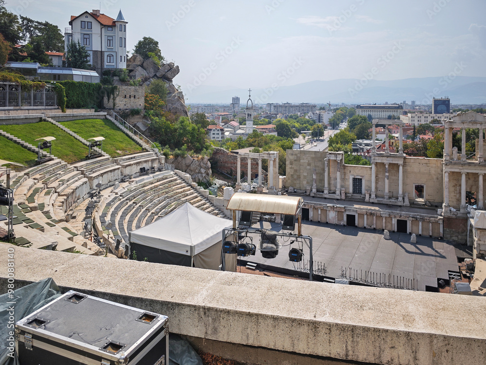 Canvas Prints Roman theatre of Philippopolis in city of Plovdiv, Bulgaria