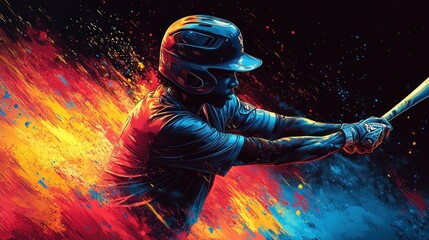 Baseball Player In Action