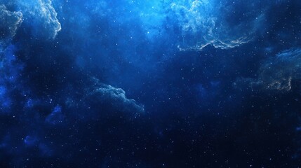 Fototapeta premium A deep indigo blue backdrop with a slight shimmer, evoking a nighttime sky.