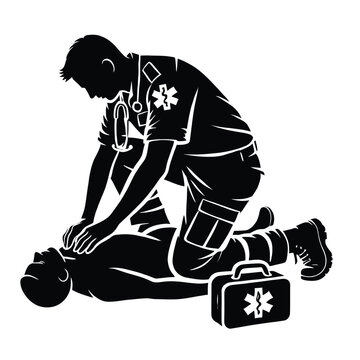 recommend clip art: Paramedic First Aid Silhouette
