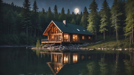 house on the lake