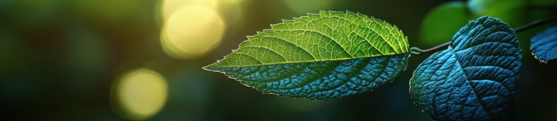 Green and Blue Leaves
