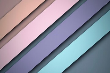 Obraz premium Abstract Diagonal Pattern of Pastel Colored Stripes