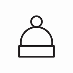 winter hat icon sign vector