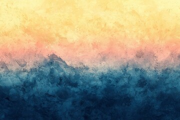 Abstract Textured Background with Yellow, Peach, and Blue Tones