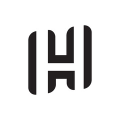 Obraz premium letter h logo template unique and simple