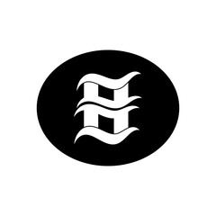 letter h logo template unique and simple