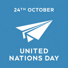 United Nations Day 3D Vector Illustration. United Nations Day creative social media Concept.