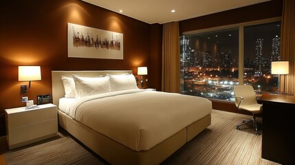 Luxury Hotel Room with City View