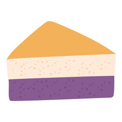 Filipino dessert called ube leche flan cake